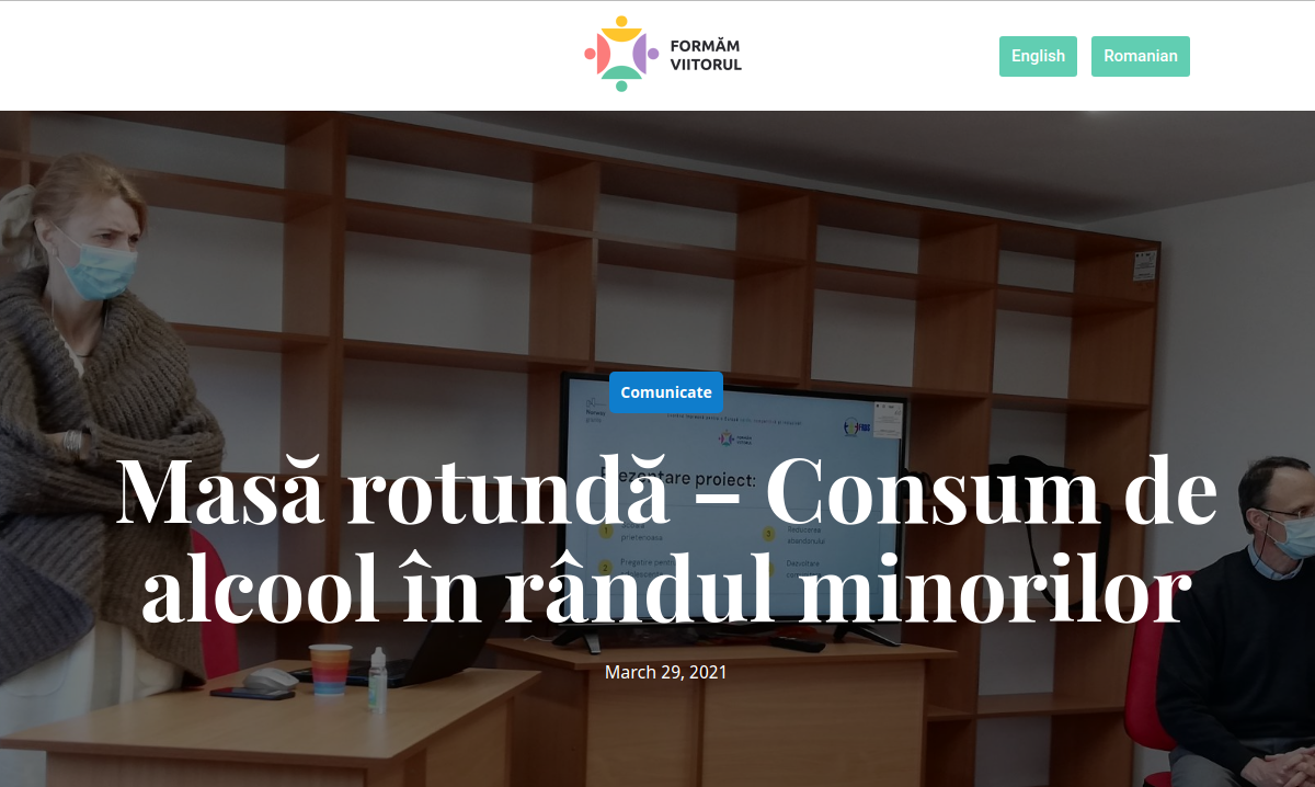 Masă rotundă – Consum de alcool în rândul minorilor